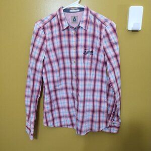 Gaastra Nautical Supplies Long Sleeve Button Down Cotton Plaid Shirt S